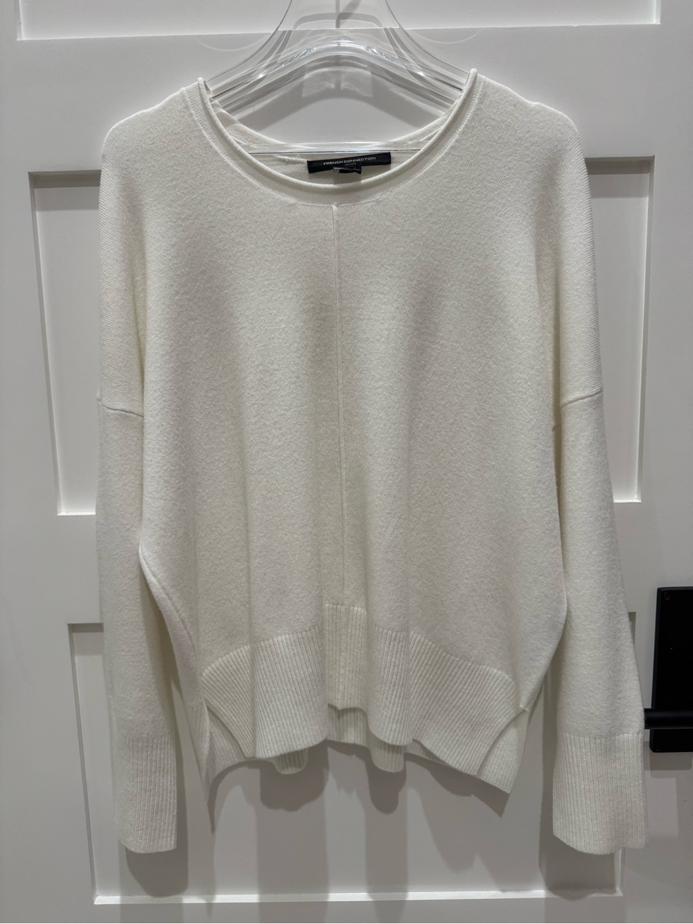 French Connection white  Crewneck Sweater